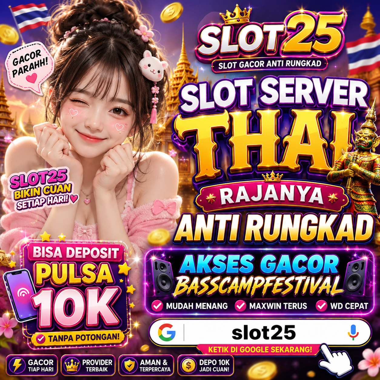 Slot25 Slot Server THAI Rajanya Anti Rungkad Bisa Deposit Pulsa 10k, Akses Gacor HauntingRealm